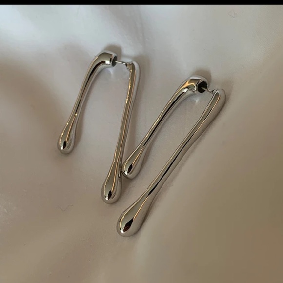 NWT STERLING SILVER UNIQUE EARRINGS - Picture 2 of 4